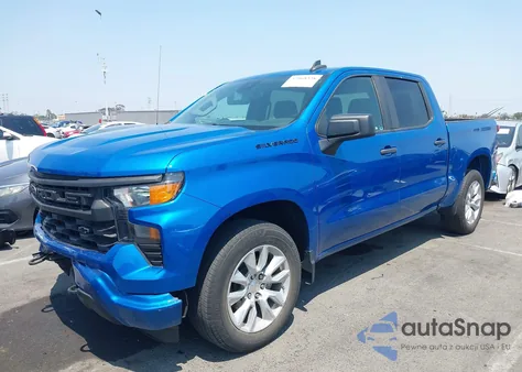 2023 Chevrolet Silverado 1500 2Wd Short Bed Custom z USA, uszkodzony, nr VIN 3GCPABEK2PG172747